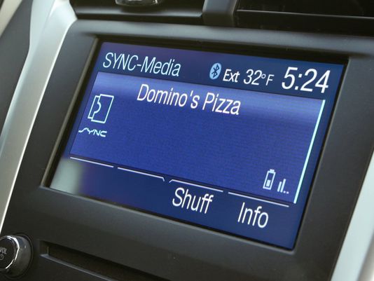 Pizza i bilen