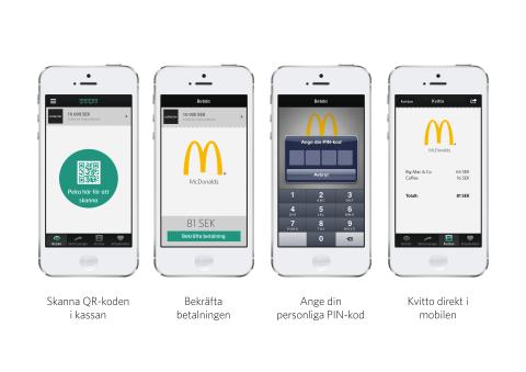 Betala direkt i McDonald’s app