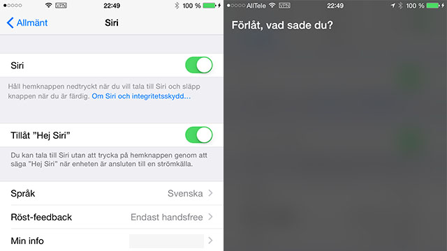 Siri på svenska