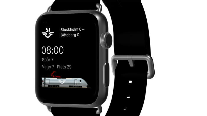 Ha koll på tåget i Apple Watch