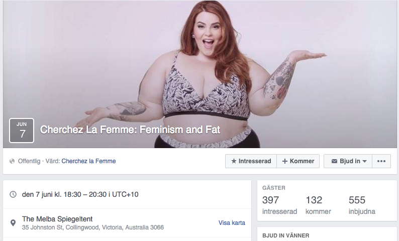 Facebook stoppade modell med "fel" storlek