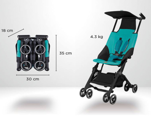 Ihopvikbar barnvagn