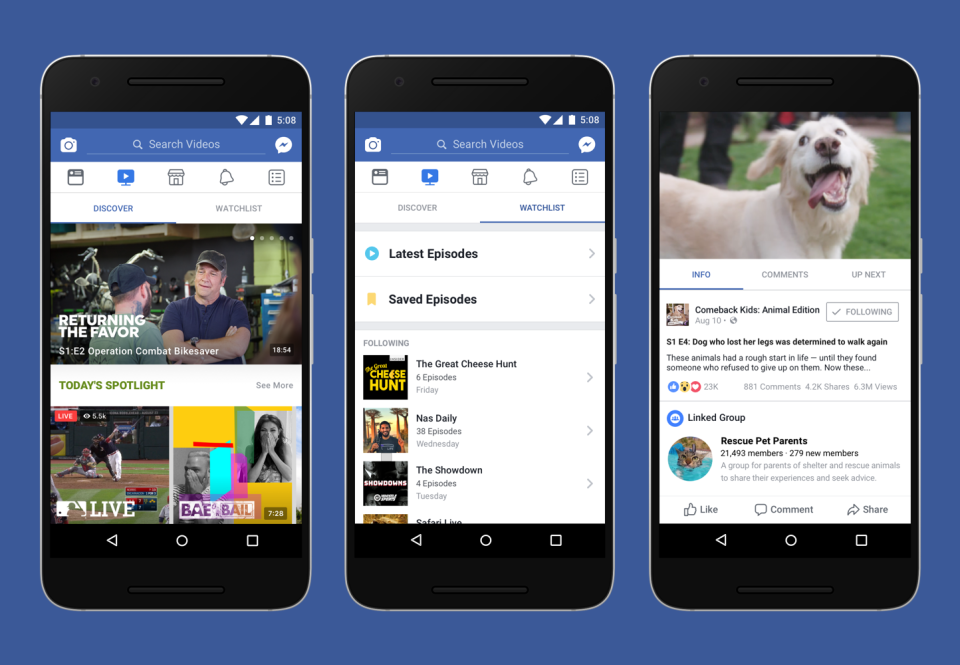 Facebook introducerar ny plattform för videos