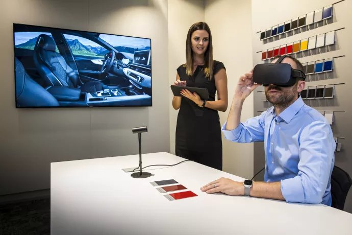 Bilvisning i VR hos Audi