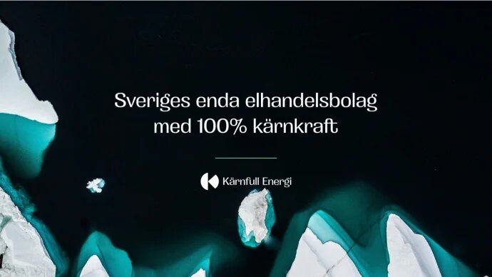 Sveriges första elhandelsbolag med 100 % kärnkraft