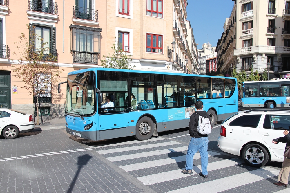Ansikts-igenkänning på bussar i Madrid