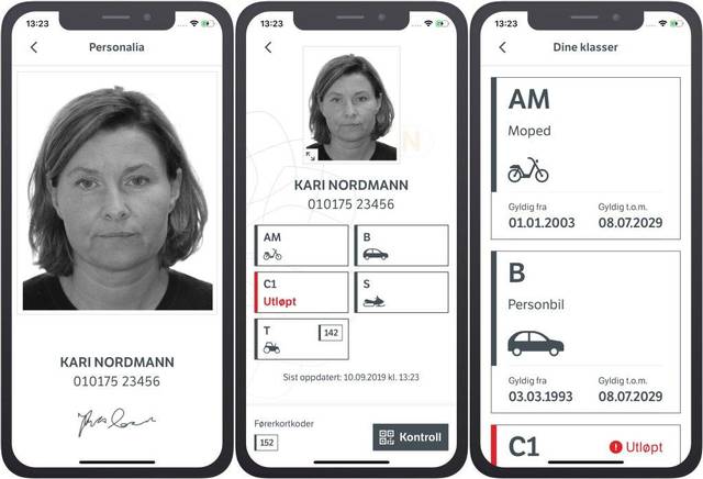 Digitalt körkort räcker i Norge