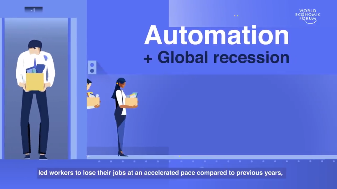Tilltagande automatisering av arbetslivet enligt WEF