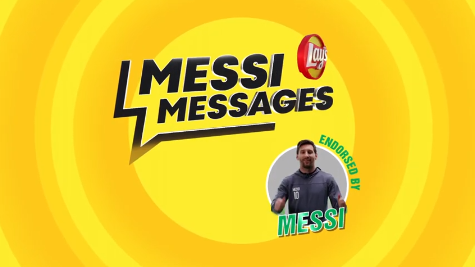 Personligt meddelande från Messi med hjälp av AI