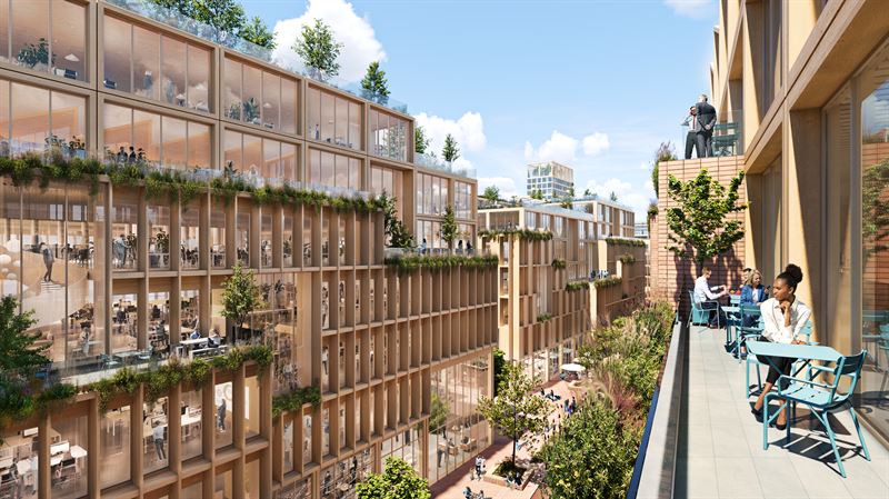 Världens största trästad byggs i Stockholm