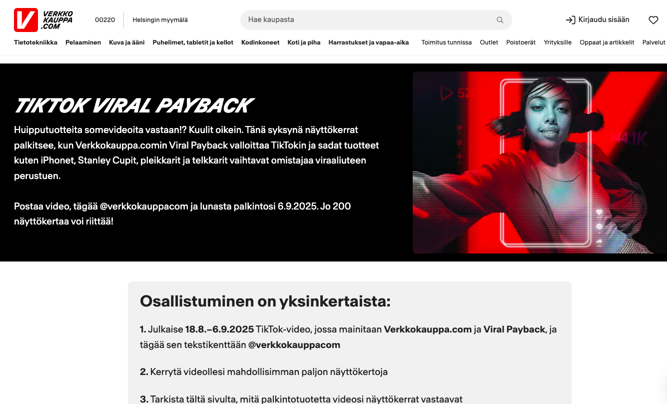 Betala med Tiktok-visningar