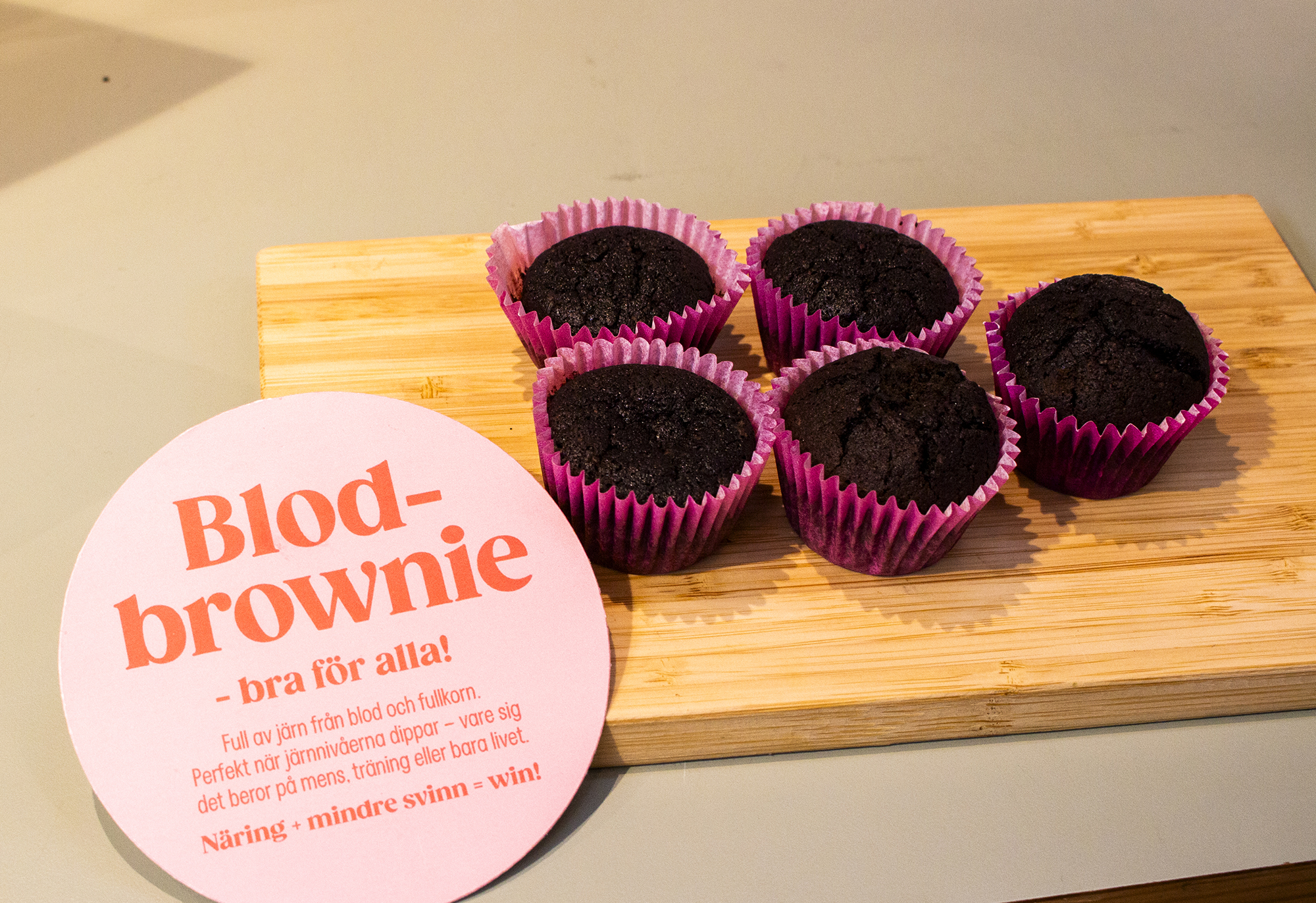 Blodbrownie på Pressbyrån