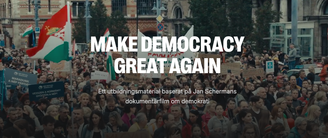 Nytt skolmaterial om demokrati – ”Make Democracy Great Again”