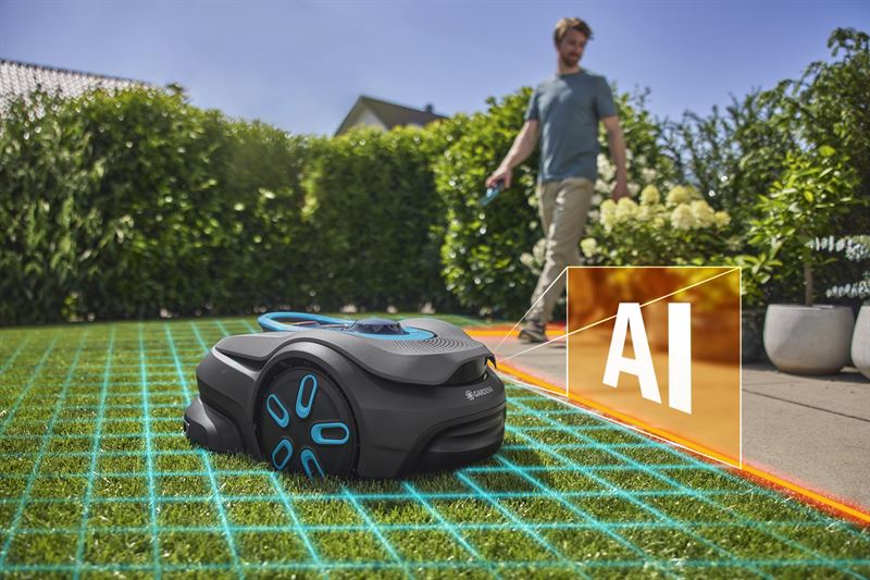 Gräsklippare med AI-syn