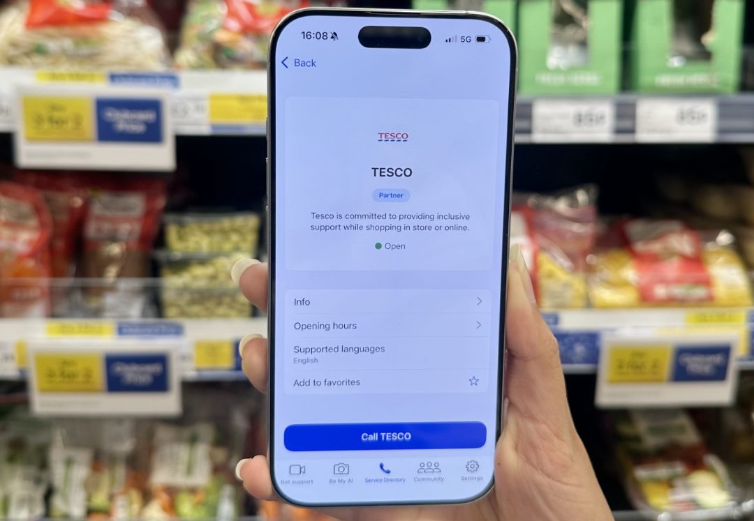 Enklare för synskadade att handla på Tesco