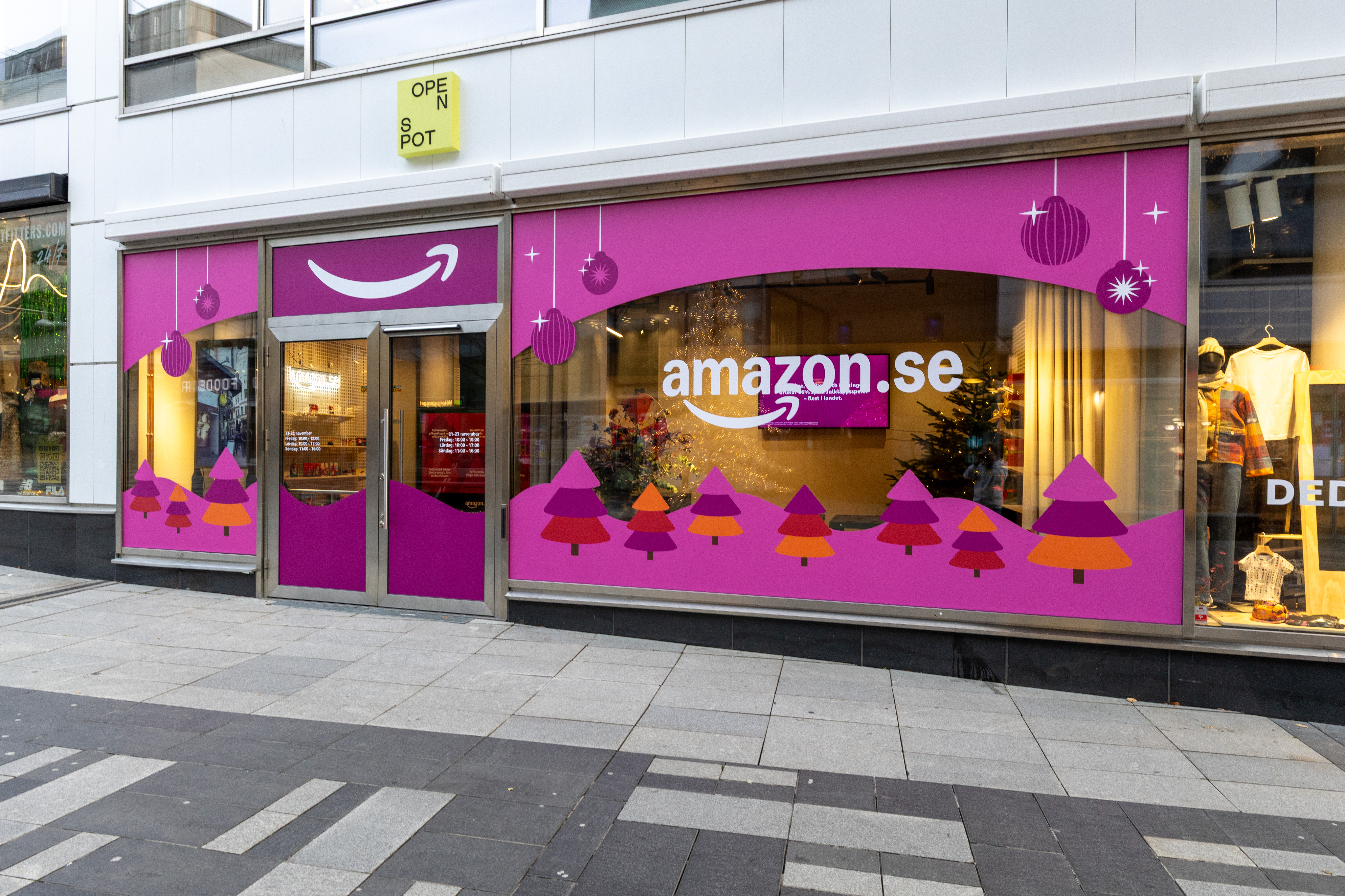 Amazon Sverige öppnar jul-pop up