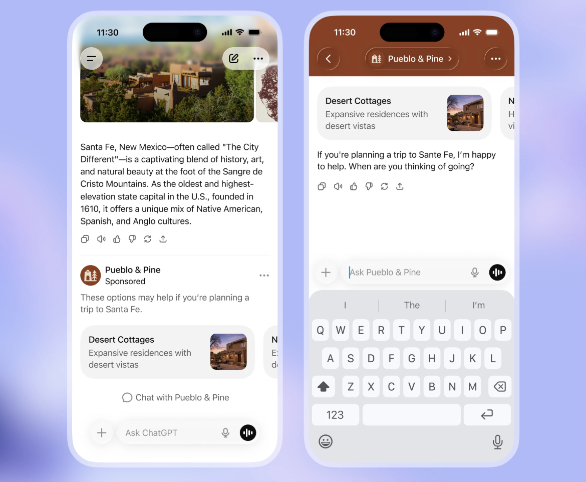 Chat GPT inför annonser