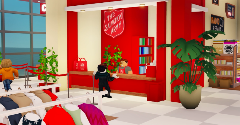Frälsningsarmén öppnar världens första digitala secondhand-butik på Roblox