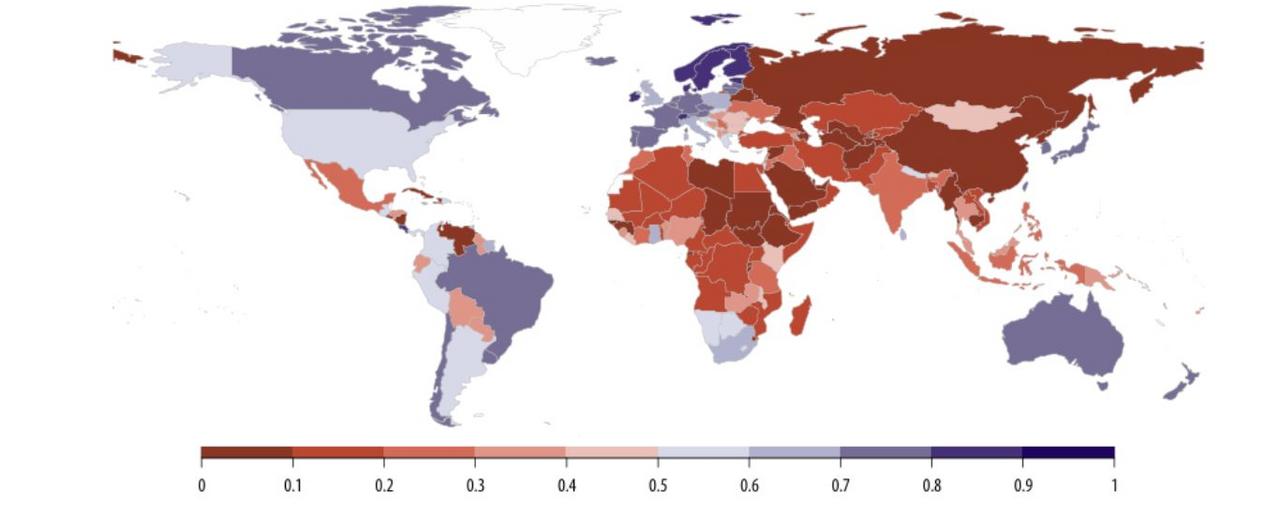Demokratin i världen på fortsatt tillbakagång