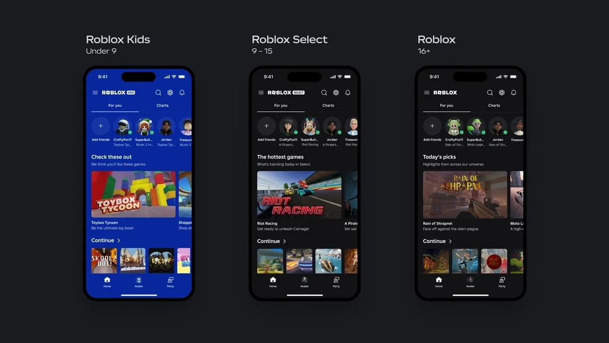 Roblox lanserar nya åldersanpassade konton