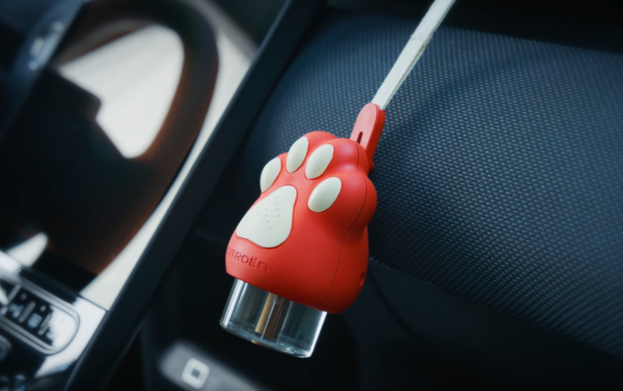 Doft ska lugna hunden i bilen