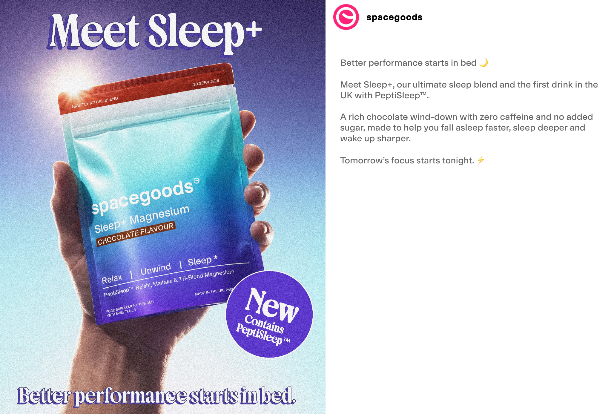 Sleep+ – ny chokladdryck för bättre sömn